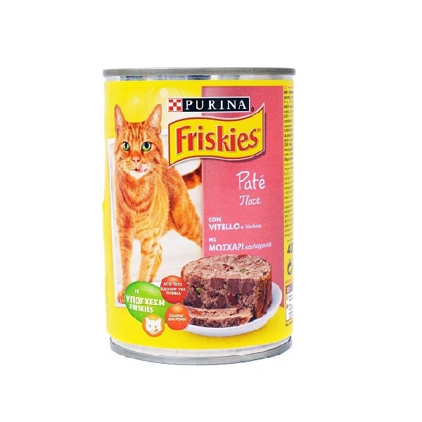 FRISKIES 400γρ ΓΑΤΑΣ ΠΑΤΕ ΜΟΣΧΑΡΙ ΛΑΧΑΝΙΚΑ